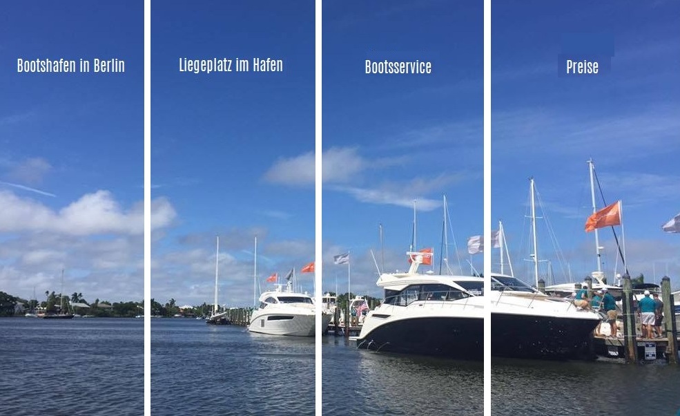 Marina Krossinsee.de - Bootshafen in Berlin mit Campingplatz, Ferienh&auml;user, Bootsservice, Winterlager 